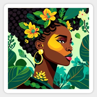 Mother nature lady Sticker